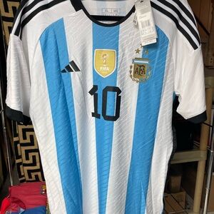 Adidas Argentina 2022 World Cup Messi Jersey